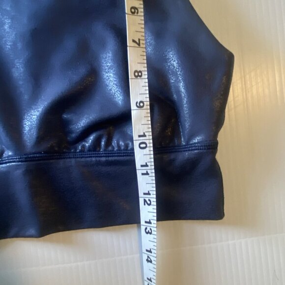 OFFLINE BY AERIE The Hugger Navy Blue CRACKLE SPORTS BRA Size Small S Yoga Sport - Picture 8 of 8